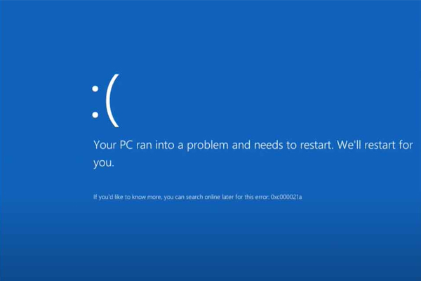 Sửa lỗi your device ran into a problem and needs to restart win 7 10