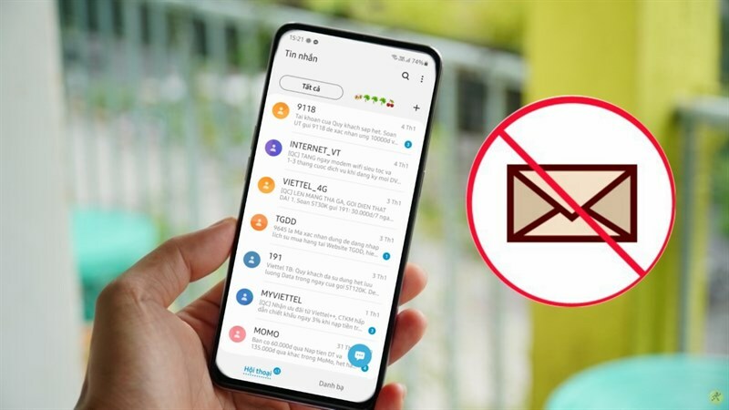 Dùng ứng dụng chặn tắt tin nhắn quảng cáo Vietnamobile 