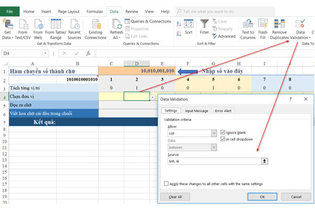 Cách lập công thức hàm viết đọc đổi số tiền bằng chữ trong Excel 2007 2010 2013 2016