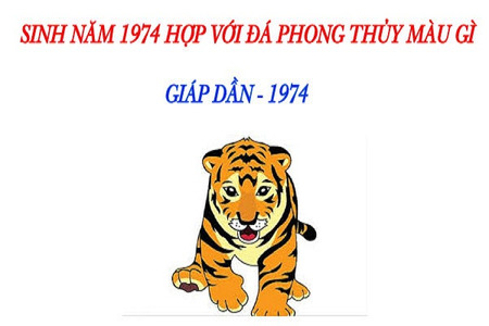 Nam - Nữ sinh năm 1974 tuổi Giáp Dần mệnh gì, hợp với đá màu gì