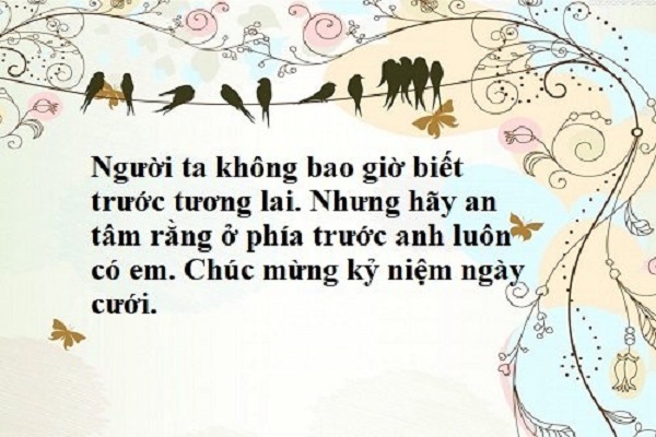 Những lời chúc câu nói hay về kỷ niệm ngày cưới ý nghĩa nhất