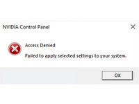 Sửa lỗi access denied failed to apply selected Settings to your system