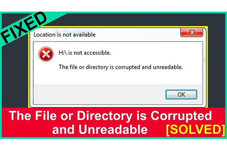 The file or directory is corrupted and unreadable là lỗi gì và cách khắc phục